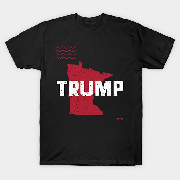 Trump Minnesota 2020 - Red Wave, Red State T-Shirt by Family Heritage Gifts